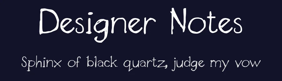 Designer Notes by Roger Ridpath — Script Handwritten Font — thumbnail 2