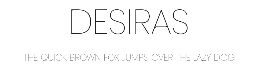 Desiras by Robin Campistron β Sans Serif Font