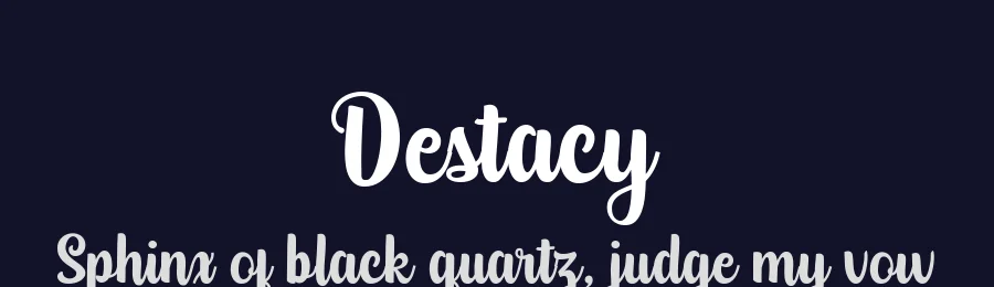 Destacy by Alandya TypeFoundry — Script Handwritten Font — thumbnail 2