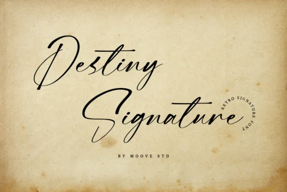 Destiny Signature Font by Moove Studio — Script Handwritten Font