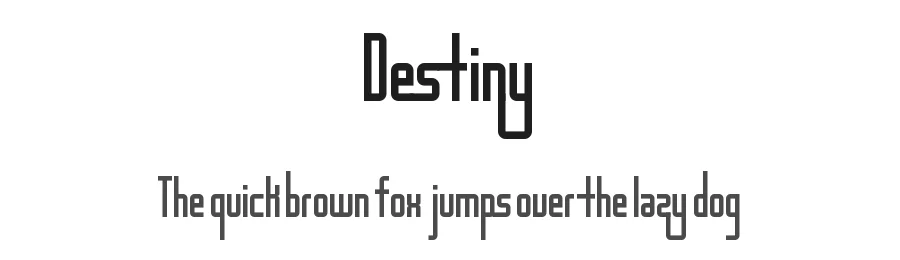Destiny by Geronimo Font Studios β Sans Serif Font