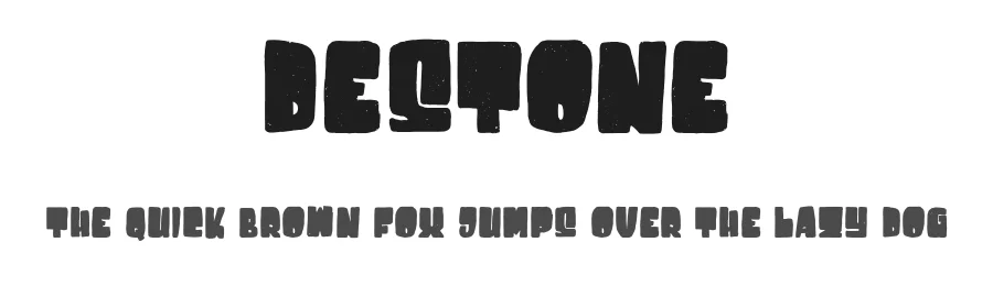 Destone by Garisman Studio — Decorative Font