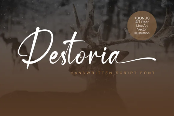 Destoria Font by lemonthe — Script Handwritten Font