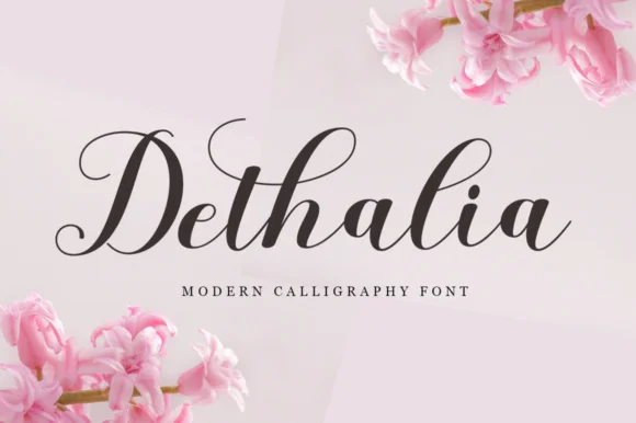 Dethalia Script Font by rastype1010 β Script Handwritten Font