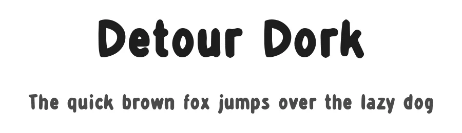 Detour Dork by JOEBOB graphics — Decorative Font