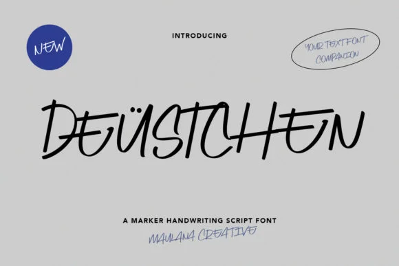 Deustchen Font by Maulana Creative — Script Handwritten Font