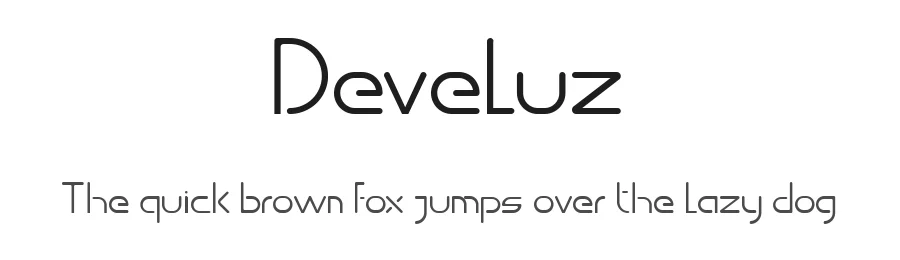 Develuz by Jorge Machicado — Sans Serif Font
