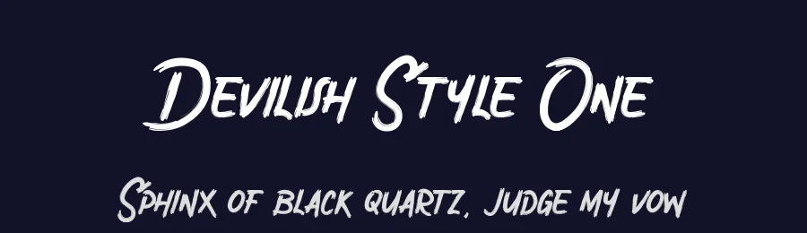 Devilish Style One by Typotopia Studio — Script Handwritten Font — thumbnail 2