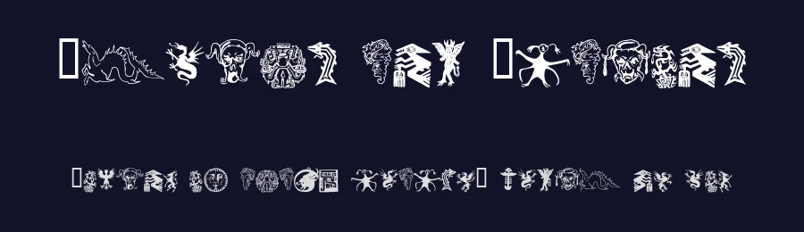 Devils and Dragons by Listemageren — Dingbats Font — thumbnail 2