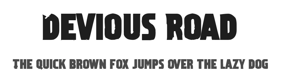 Devious Road by Chequered Ink β Decorative Font
