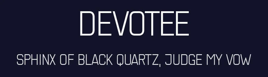 Devotee by Vladimir Nikolic — Sans Serif Font — thumbnail 2