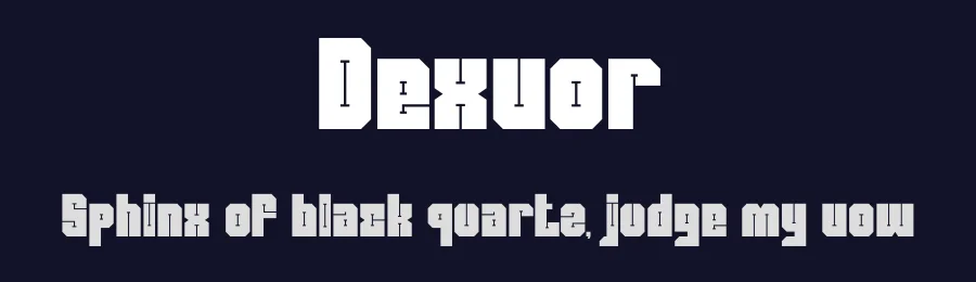 Dexvor by PutraCetol Studio — Display Font — thumbnail 2