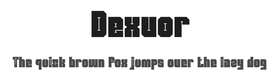 Dexvor by PutraCetol Studio — Display Font