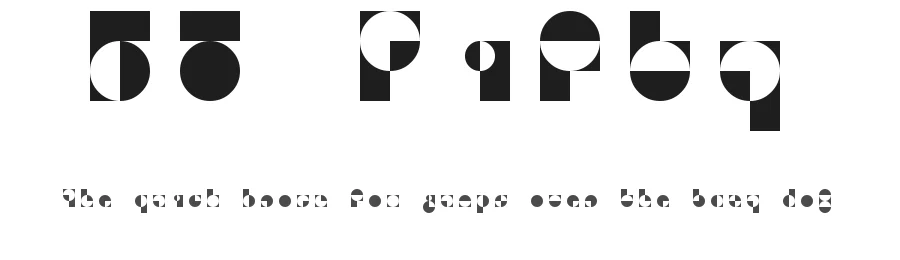 50 Fifty by Christian Munk — Display Font