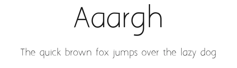 Aaargh by Tup Wanders — Sans Serif Font