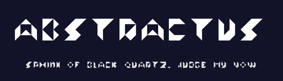 Abstractus by GGBotNet — Display Font — thumbnail 2