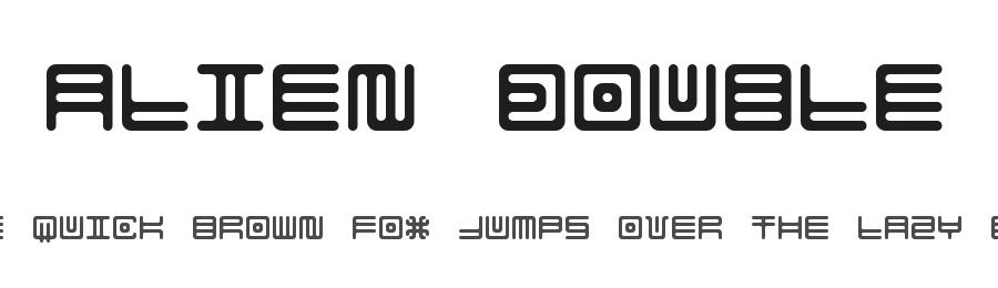 Alien Double by Christian Munk — Display Font