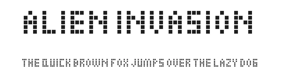 Alien Invasion by Cdeck81 — Display Font