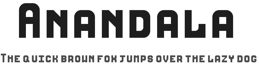 Anandala by Ananda Holland — Display Font