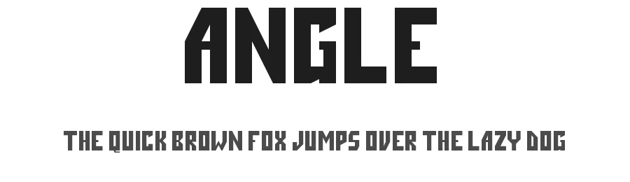 Angle by Omegaville — Display Font