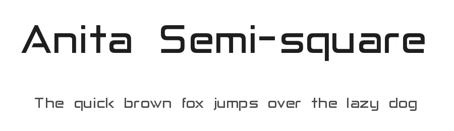 Anita Semi-square by Gustavo Paz — Display Font