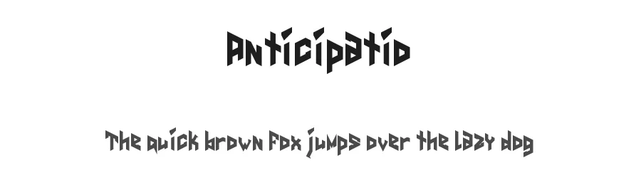 Anticipatio by Symbiotic Design — Display Font