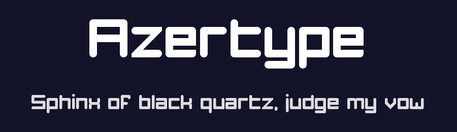 Azertype by Jacky Frossard — Display Font — thumbnail 2