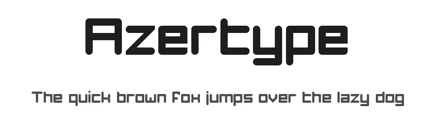 Azertype by Jacky Frossard — Display Font