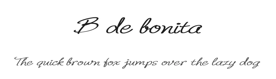 B de bonita by deFharo — Script Handwritten Font