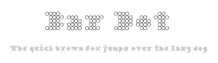 Bar Dot by João Faraco — Display Font