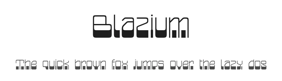 Blazium by Disaster Fonts β Display Font