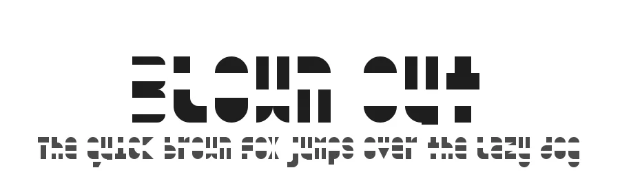 Blown Out by Symbiotic Design — Display Font