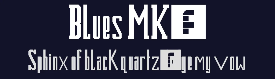 Blues MK2 by James Griffiths — Sans Serif Font — thumbnail 2