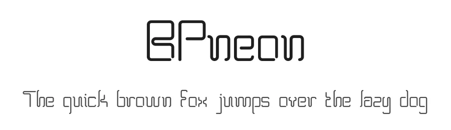 BPneon by George Triantafyllakos — Display Font