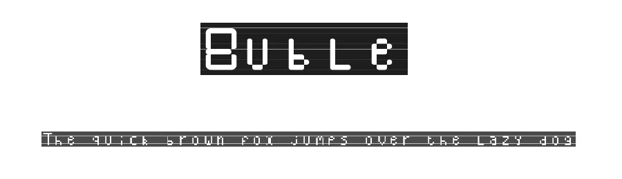 Buble by casperzot — Display Font