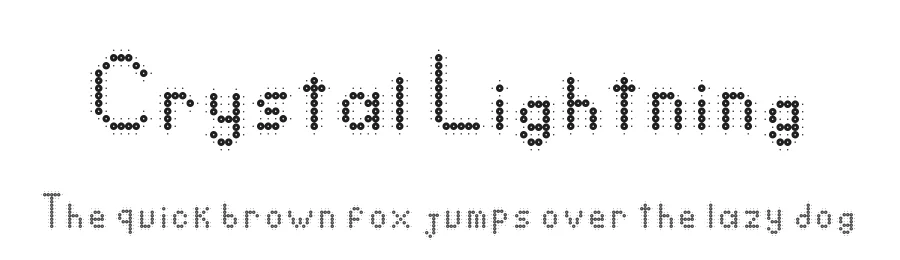 Crystal Lightning by tyu78eddy — Display Font