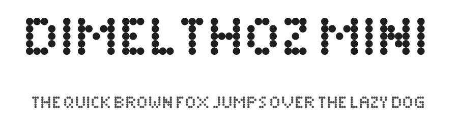 Dimelthoz Mini by MelPurpleCrystal — Display Font