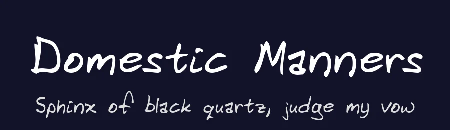Domestic Manners by Cheapskate Fonts — Script Handwritten Font — thumbnail 2