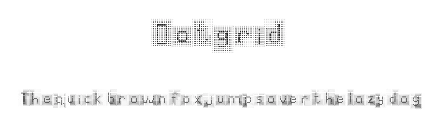 Dotgrid by ikarusmedia — Display Font