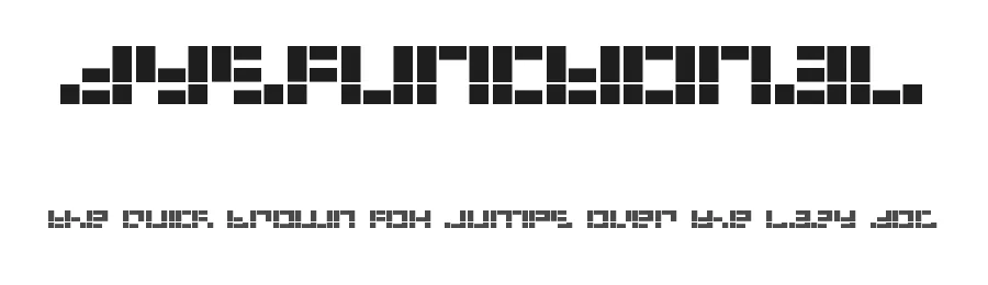 Dysfunctional by Isaac González — Display Font