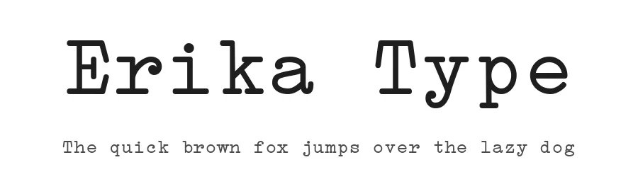 Erika Type by Peter Wiegel β Sans Serif Font