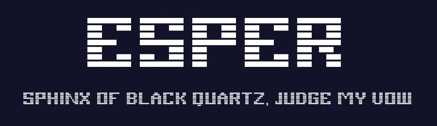 Esper by nmorse — Display Font — thumbnail 2