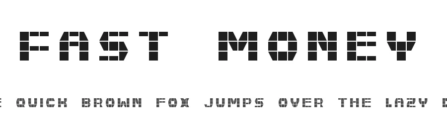 Fast Money by James Vipond — Display Font