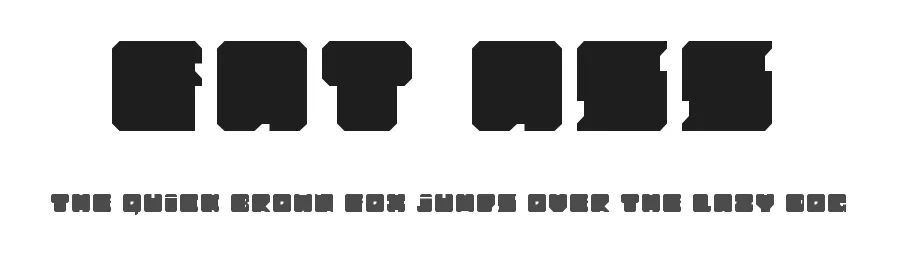 Fat Ass by Putis Mayer β Display Font