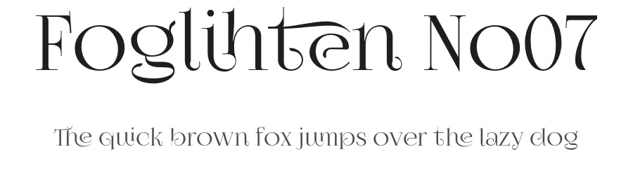 Foglihten No07 by gluk β Sans Serif Font