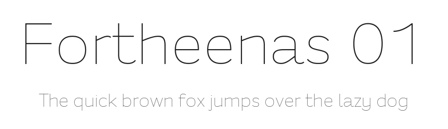 Fortheenas 01 by 7NTypes β Sans Serif Font