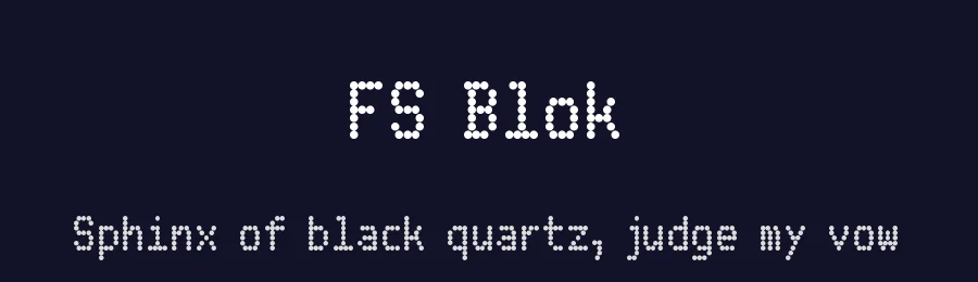 FS Blok by Toy Boy — Display Font — thumbnail 2