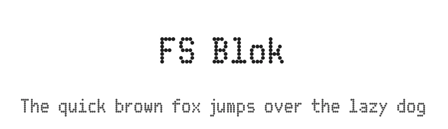 FS Blok by Toy Boy — Display Font