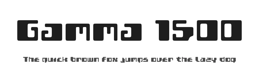 Gamma 1500 by Disaster Fonts β Display Font