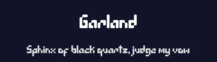 Garland by Erik Getzel — Display Font — thumbnail 2